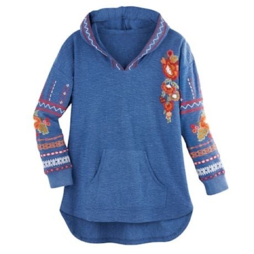 Avani del Amour Embroidered Hooded Tunic